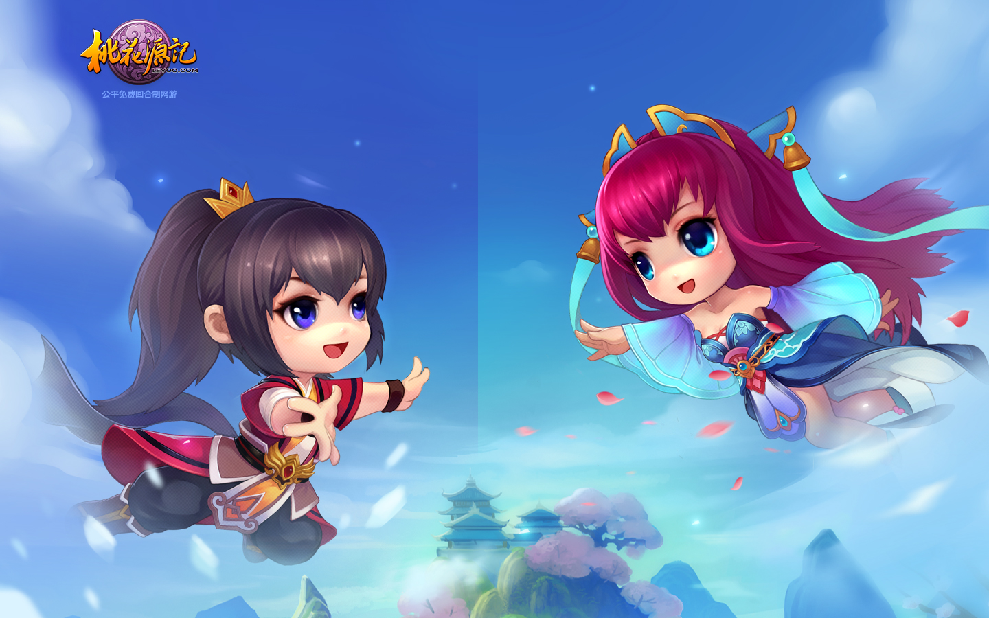 桃花源记游戏壁纸_游戏鉴赏-免费回合制网游_桃花源记官网